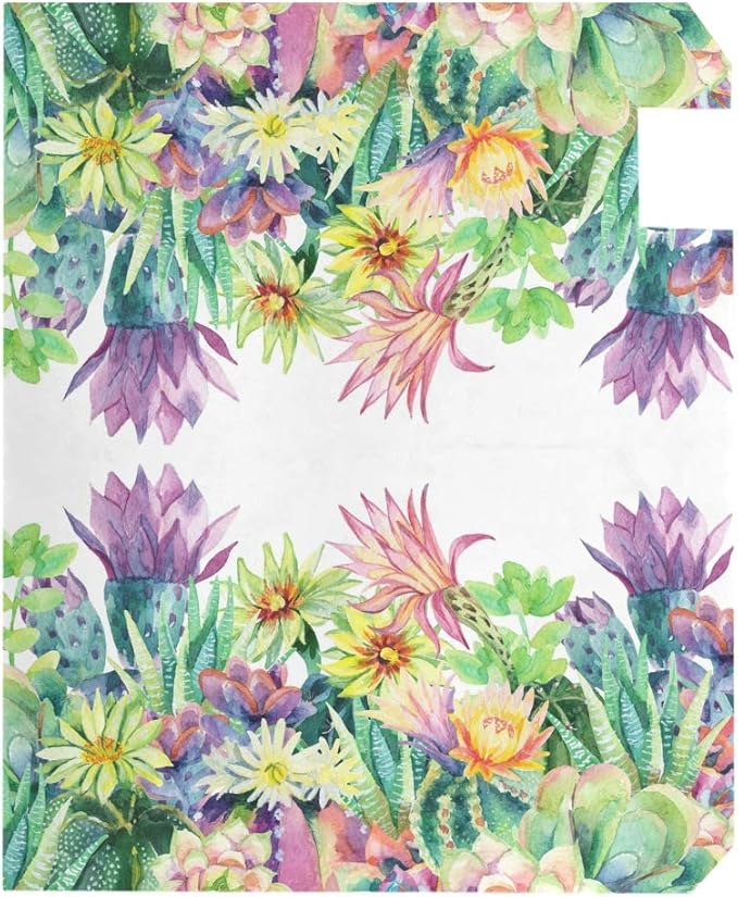 ALAZA WOOR Blooming Cactus Succulents and Flowers Magnetic Mailbox Cover MailWraps Garden Yard Home Decor for Outside Standard Size-18"x 20.8"
