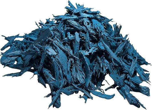 – 100% Wire-Free Premium Grade Shredded Rubber Mulch for Playgrounds & Landscaping | Safe for Kids & Pets, No Replacement Needed, Ultra Durable | Blue, 20 lb (1.2 cu ft)
