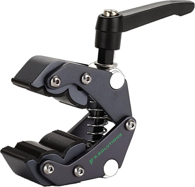 9.Solutions Savior Clamp Mini, Articulated Jaws, Max Load: 66lbs, 9.XS1006, fit firmly onto any oddly shaped object, mount multiple pieces of equipment on one clamp