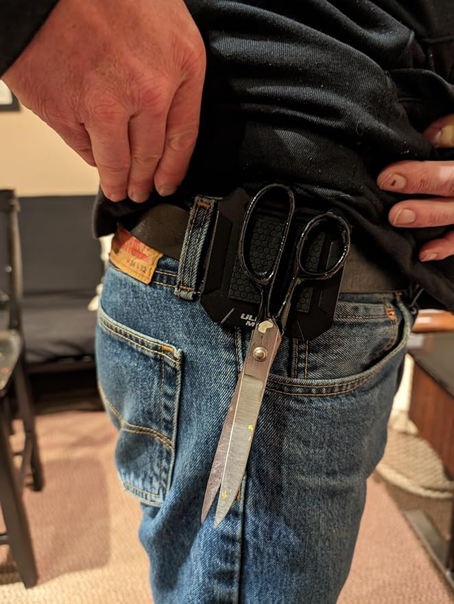 ULIBERMAGNET Tool Holster Kit,Magnetic Tool Holster & Drill Holder Belt Clip,Solid Aluminum Tools Holder Belt Clip for Screw,Wrench, Impact Driver,Cordless Drill,Tape Measure,Hammer,Nails