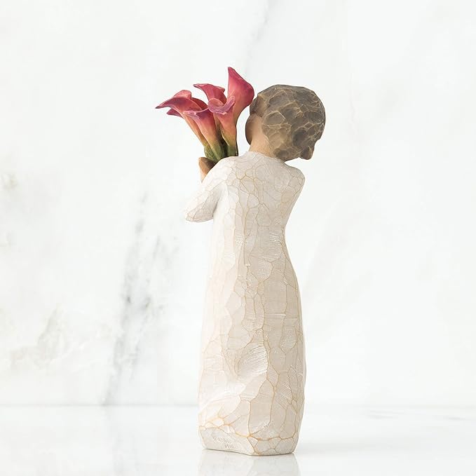 Willow Tree Bloom, Like Our Friendship, Vibrant and Ever-Constant, A Gift to Celebrate Friendships, or for Those Who Love Flowers, Sculpted Hand-Painted Figure