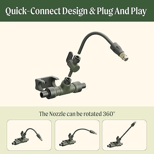 Vego Garden Irrigation Kit - Drip Irrigation System for Raised Garden Beds, Efficient Watering Solution for Vegetables, Flowers, and Plants, Easy DIY Installation (Small)