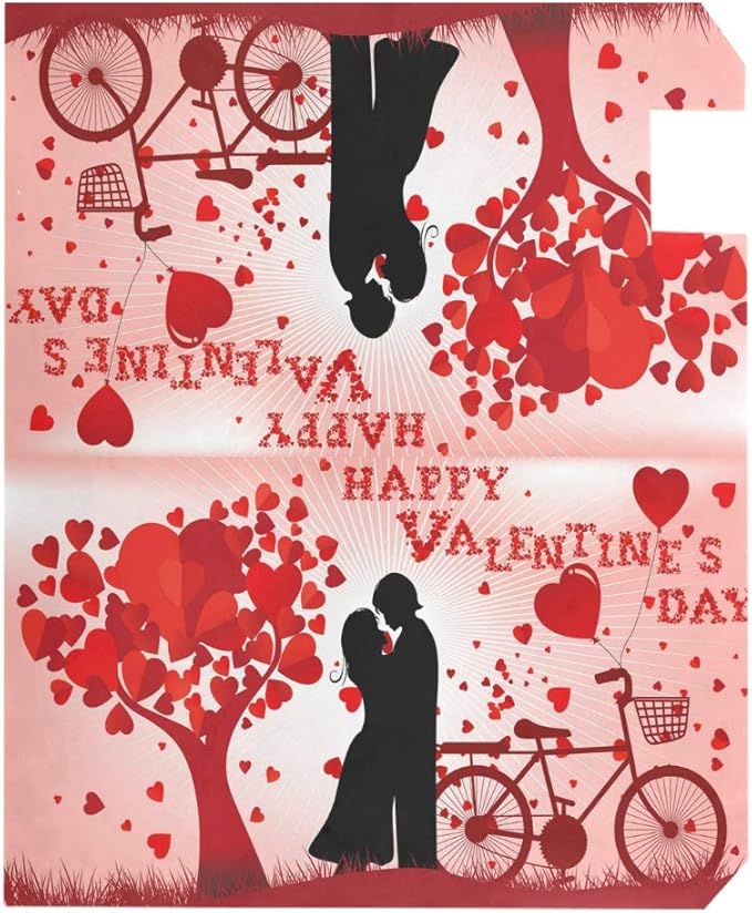 WOOR Valentine's Day Magnetic Magnetic Mailbox Cover Standard Size for Garden Yard Outdoor Decorations-18 x 20.8"
