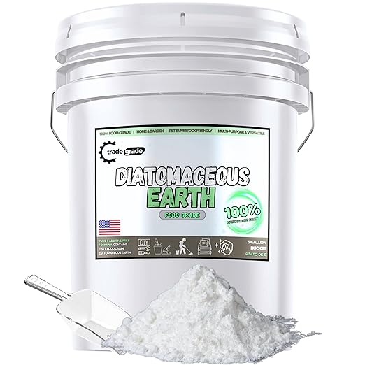 Store Diatomaceous Earth Powder for Plants, Home, and Pets – 5 Gallon Bucket | Multi-Purpose Diatomaceous Earth for Gardening, Soil Improvement, and Indoor Use