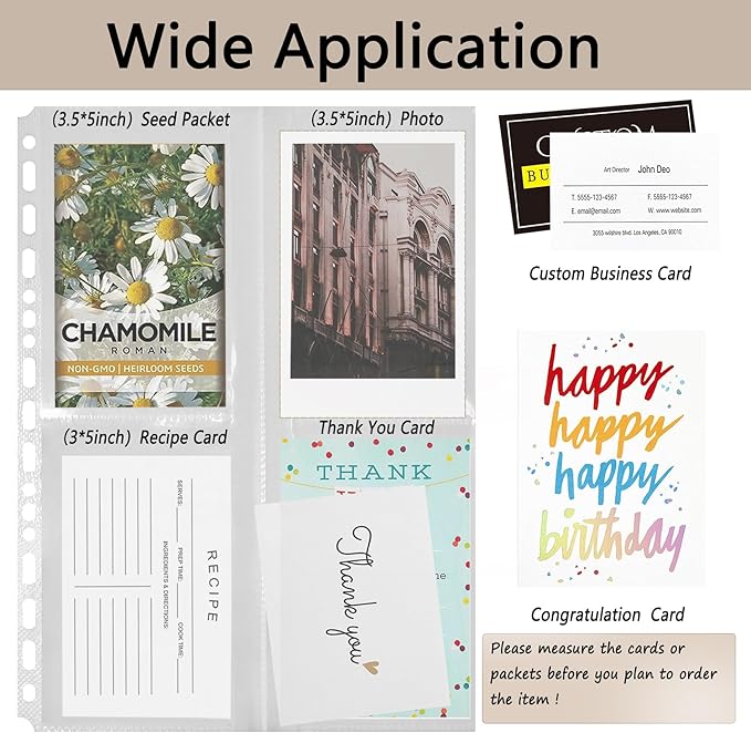 100 Pack Resealable Seeds Packets and 1 Kraft Paper Binder Seed Envelopes with Preprinted Seed Collecting Template for Seed Storage Organizer