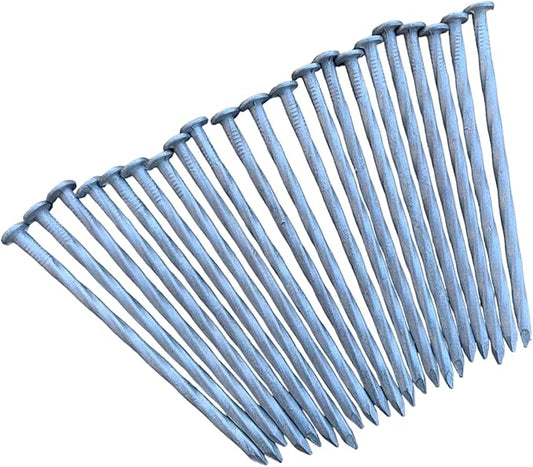 Sandbaggy 6" Heavy Duty Galvanized Artificial Turf Stakes - Spiral Landscape Nails - Ground Spikes/Pins for Synthetic Grass, Lawn, Edging, Weed Barrier Fabric, Garden (6 inch - Heavy Duty, 100, Count)