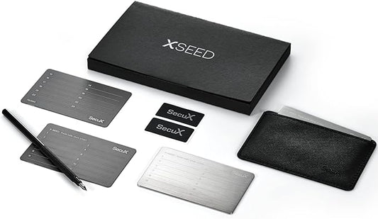 SecuX – XSEED - Secure Bitcoin Wallet Crypto Seed Storage Steel Plate - Compatible, Ledger, Trezor Hardware Wallets…
