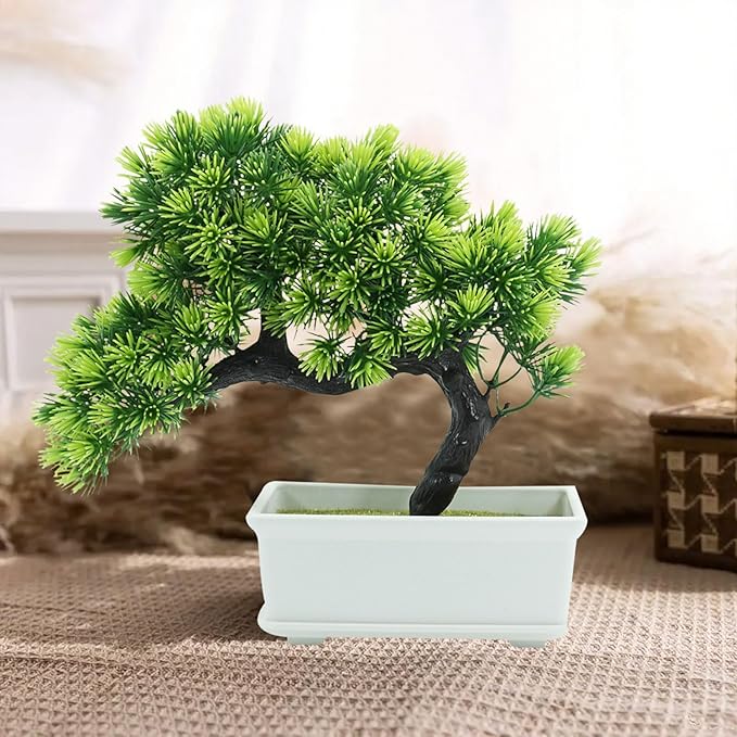 Artificial Plants Greenery Bonsai Room Decor Fake Bonsai Tree for Home Decor Indoor Bookshelf Office Desk Bathroom Farmhouse Decor