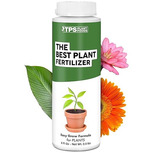 The Best Plant Fertilizer for Flowers, Veggies and Trees, Liquid Fertilizer by TPS Plant Foods, 8 oz (250mL)