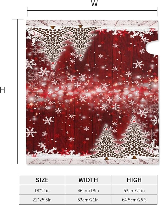 Christmas Mailbox Covers Xmas Tree Snowflake Magnetic Letter Post Box Cover Standard Size 25.5 x 21 Inch Garden Yard Home Decorative