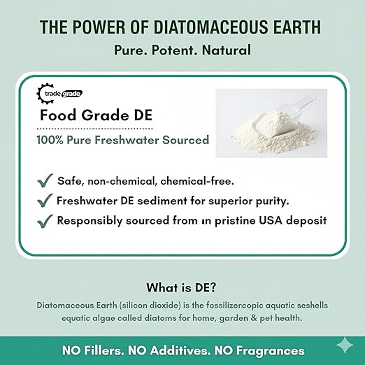Store Diatomaceous Earth Powder for Plants, Home, and Pets – 1.5 Gallon Bucket | Multi-Purpose Diatomaceous Earth for Gardening, Soil Improvement, and Indoor Use