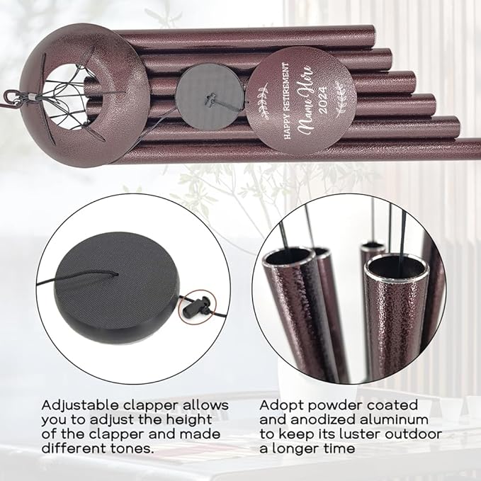 Retirement Wind Chimes, Retirement Gifts of 2024, Happy Retirement Decorations, Best Gifts for Retirement, Decorative Wind Chimes Outdoor, Product in USA