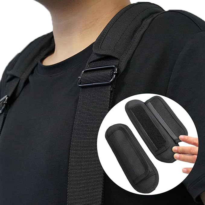 KUNN Tool Belt Suspenders Removable Padded Shoulder Work Suspenders with 4Pcs Attachment Loops,Comfortable and Adjustable