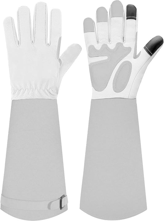 Long-Gardening-Gloves for Women/Men - Thorn Proof Rose Pruning Gloves Heavy Duty Gauntlet, Best Garden Gifts for Gardener-S