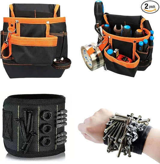 Electrician Tool Pouch,Electrician Tool Belt,Detachable & Adjustable Tool Pouch belt for Electrician,Carpenter,Construction,Work Apron,Utility Belt