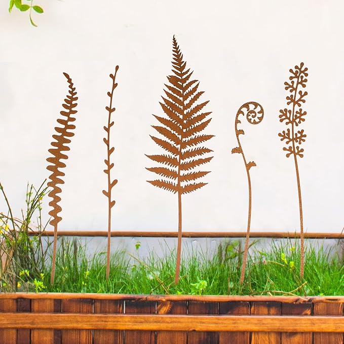 Decorative Garden Stakes Metal Flowers for Outside Garden Decor Lawn Decor Flower Bed Decor