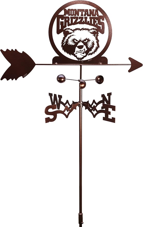 SWEN Products Montana Grizzlies Weathervane (Garden Stake Included)