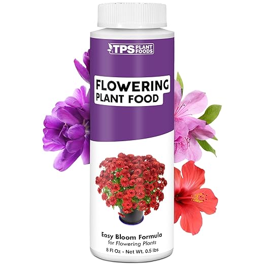 Flowering Plant Food, Complete Liquid Fertilizer for Flowering Plants, 8 oz (250mL)