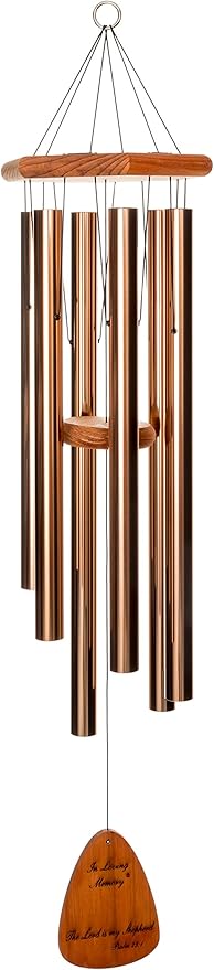 In Loving Memory 35-inch Windchime, Bronze w/The Lord is My Shepherd…