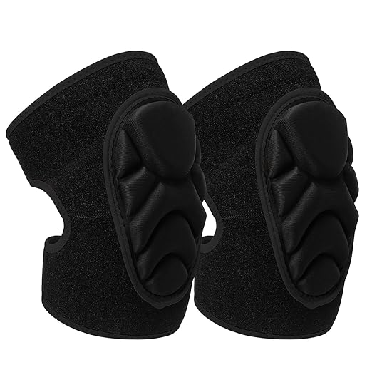 Adult Knee Pads for Gardening, Non-Slip Collision Adjustable Kneepads with Thick EVA Foam for House Cleaning, Construction Work, Volleyball, Dance, Football (X-Large, Black)