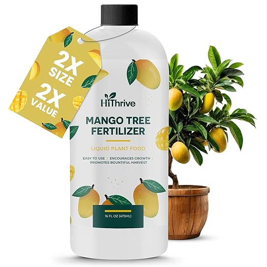 16oz Mango Fruit Tree Fertilizer - Makes 16 Gallons of Mango Tree Fertilizer for Mangoes, Nutrient-Rich Liquid Plant Food for Strong Roots, Lush Foliage, and Abundant, Juicy Mangos