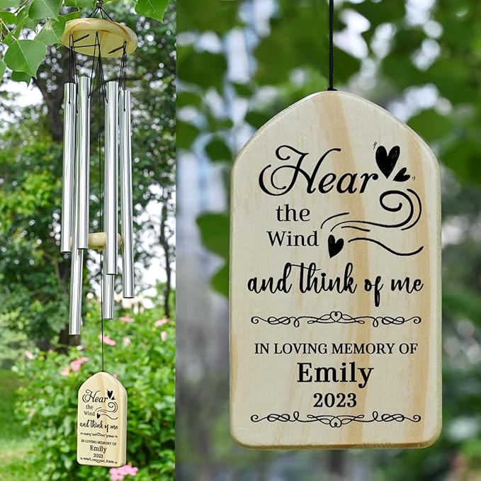 Sympathy Wind Chimes - Memorial Gifts for Loss, Bereavement Gifts in Memory of Loved Ones