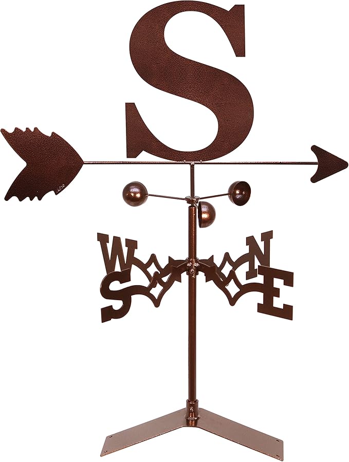 SWEN Products Monogram Letter Weathervane (Roof Mount Included)