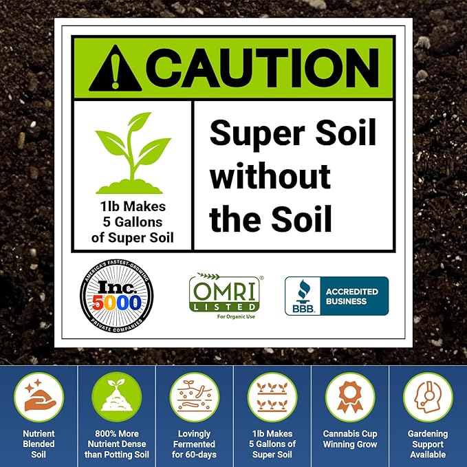 The Bud Grower | Premium 100% Organic Super Soil Concentrate | 2.5 lbs of Premium Soil Concentrate & Rapid Rooters | All-in-One Soil Amendment