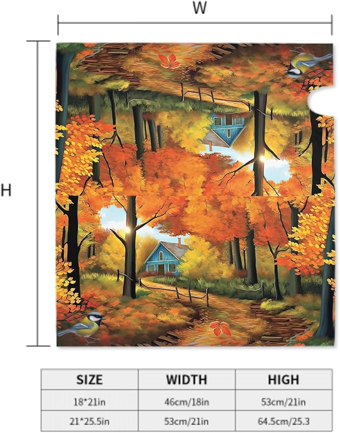 Sweetshow Fall Mailbox Covers Magnetic Maple Leaves Bird Mailbox Cover Autumn Mailbox Cover Magnetic Mailbox Wraps Standard Size 18" X 21" Holiday Garden Mailboxs Decorations for Outside