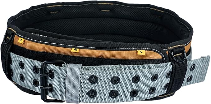 MELOTOUGH Tool Belt with Suspenders Tool Bag Suspenders Framers Comb Apron Tool Belt Construction Tool Pouch Builder Heavy Duty Carpenter Suspension Rig for Electrician, Roofing,Contractor(Khaki)