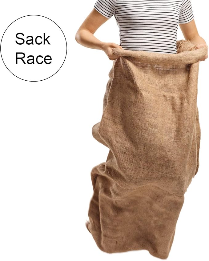 KEILEOHO 3 Pack 42 x 29 Inch Burlap Bags, Large Food Grade Burlap Sacks for Gardening, Planting Growing Bags, Potato Sack Race Bags