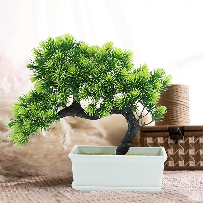 Artificial Plants Greenery Bonsai Room Decor Fake Bonsai Tree for Home Decor Indoor Bookshelf Office Desk Bathroom Farmhouse Decor