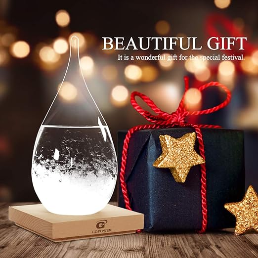 Storm Glass Weather Predictor Snow Globes for Adults Galileo Thermometer Indoor Creative Forecast Nordic Style Decorative