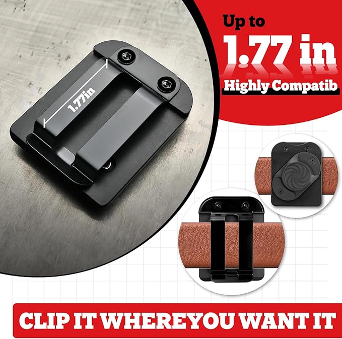 Magnetic Belt Clip - Strong Magnetic Tool Holder for Electricians Carpenters and Handyman
