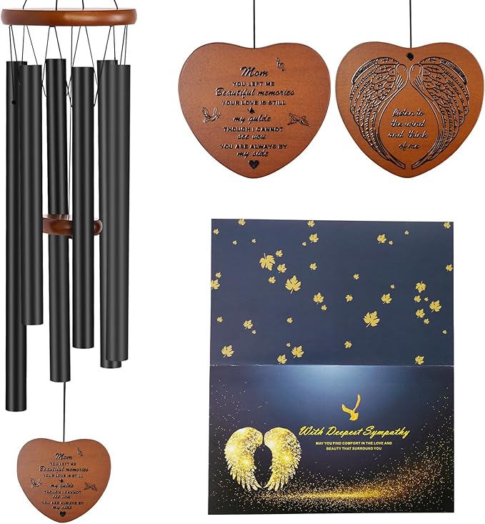 Memorial Gifts for Loss of Mother,Windchimes in Memory of a Loved One Sympathy Gifts for Loss of Mom Memorial Wind Chimes for Loss of Mother Remembrance Bereavement Condolence Gifts