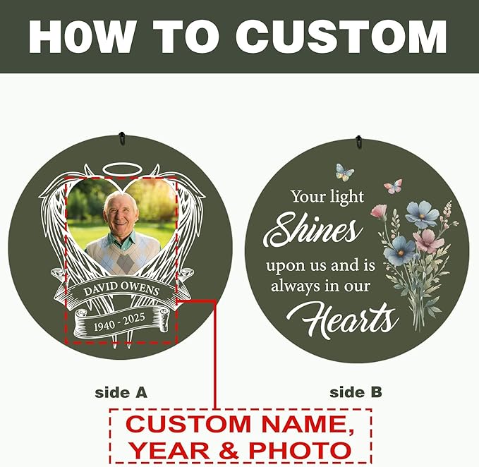 ASTARIN Personalized Wind Chimes in Memory of a Loved One, Bereavement Gifts for Loss of Father, Memorial Gifts Sympathy Deep Tone Wind Chimes for Outdoor, 30/36 inch Garden Decor(Produced in USA)
