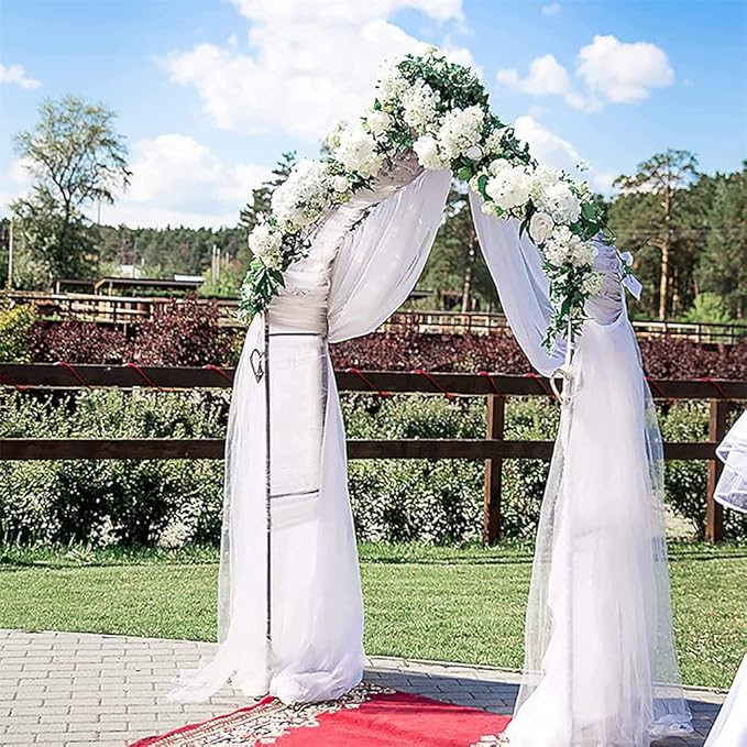 Garden Arch Trellis,Metal Pergola Arbor, Wedding Arch Flowers Frame Backdrop Stand,Garden Arch Arbor for Climbing Plant Wedding Bridal Party Decoration,Assemble Freely 2 Sizes