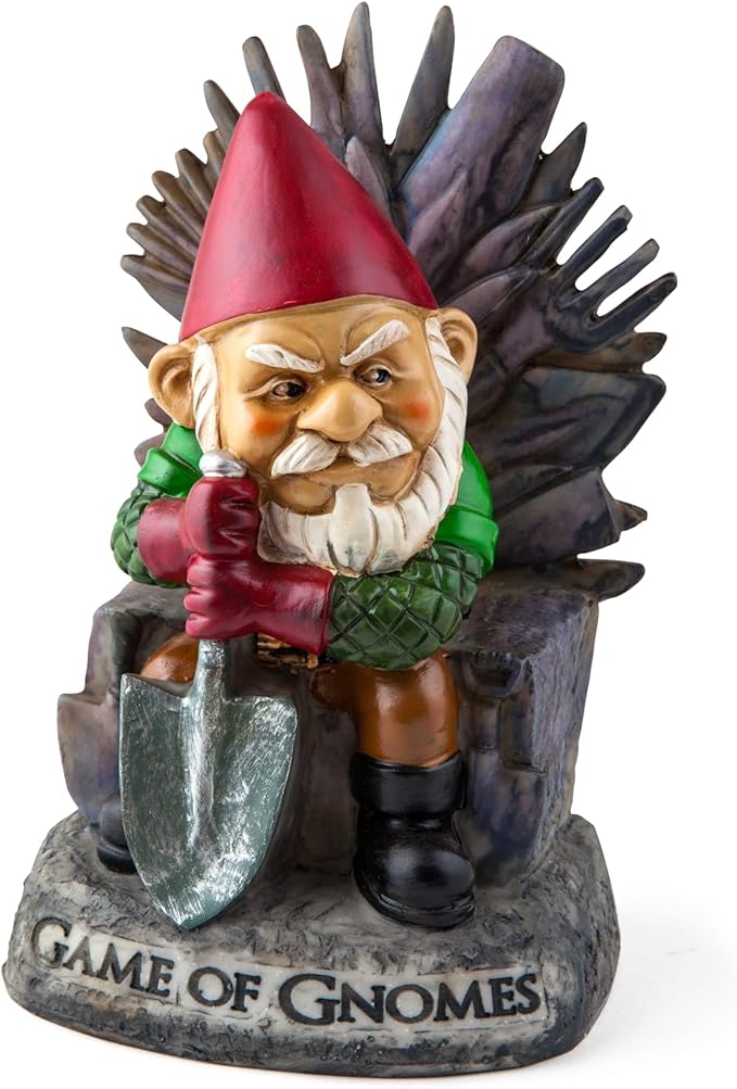 BigMouth Inc. Game of Gnomes Garden Statue, Funny Outdoor Lawn & Yard Figurine, TV Show Sculpture Decorations and Gift