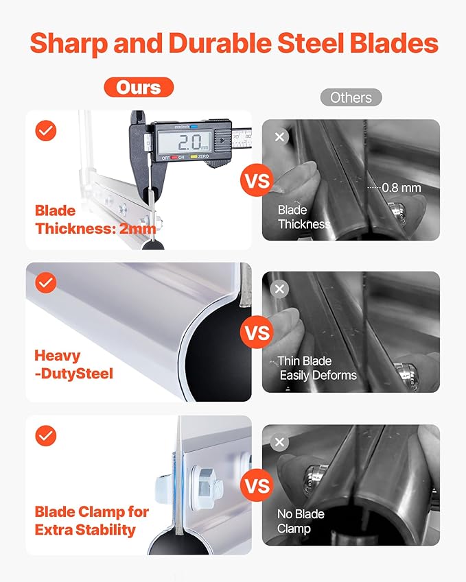 VEVOR Lake Weed Cutter, Pond Aquatic Plant Cutting Tool with 62 in Max. Cut Width, Sharp and Heavy-Duty Steel Blades, Pond Rake with 30 ft Throw Rope, for Cattail, Phragmites, Lilly Pads & Chara