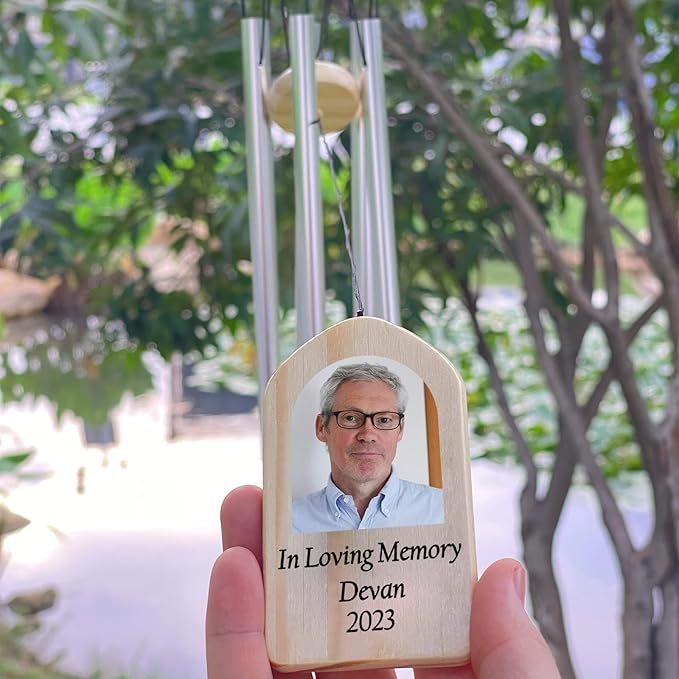 Wind Chimes for Loss of Loved One, Memorial Gifts for Loss of Dad, Remembrance Gifts in Loving Memory