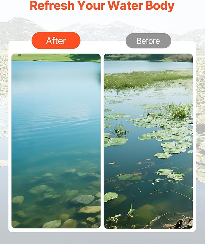 VEVOR Lake Weed Cutter, Pond Aquatic Plant Cutting Tool with 62 in Max. Cut Width, Sharp and Heavy-Duty Steel Blades, Pond Rake with 30 ft Throw Rope, for Cattail, Phragmites, Lilly Pads & Chara