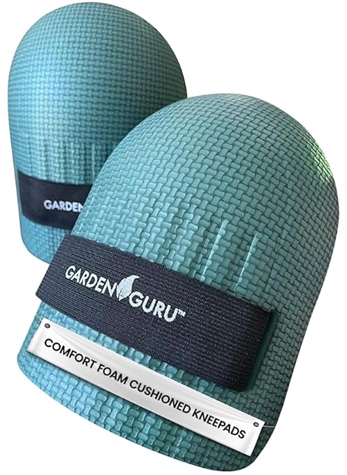 GARDEN GURU Home & Gardening Knee Pads – Waterproof EVA Foam Cushion, Soft Inner Liner, Comfortable Fit with Adjustable Straps