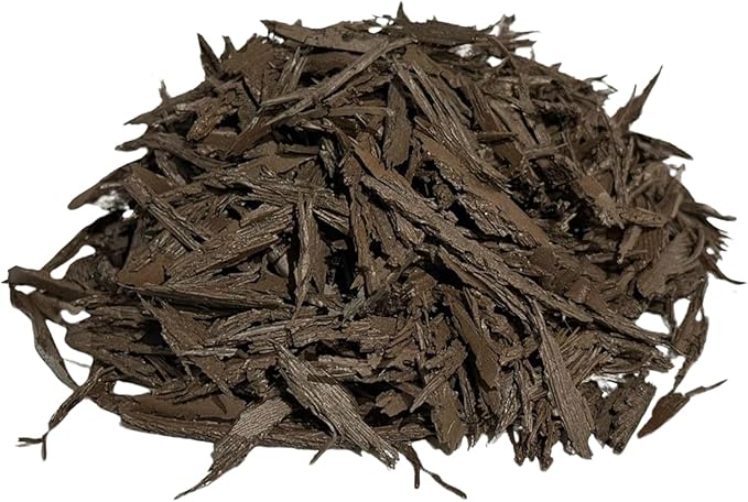 – 100% Wire-Free Premium Grade Shredded Rubber Mulch for Playgrounds & Landscaping | Safe for Kids & Pets, No Replacement Needed, Ultra Durable | Brown, 10 lb (0.6 cu ft)