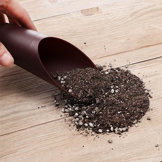 Black Bonsai Soil Scoops- Potting Scoopers Bucket Shovel- Potting Scoopers Bucket Soil Scoop ShovelPlastic Garden Soil Scoops -Bonsai, Potting, Cultivation, Weeding,Planting
