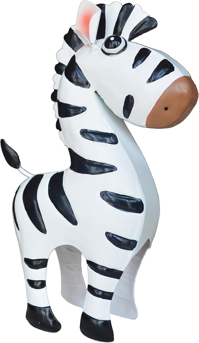 GIFTME 5 Metal Zebra Figurine Garden Outdoor Sculptures Decor,Cartoon Zebra Statues Home Decor for Kid's,Women,Family