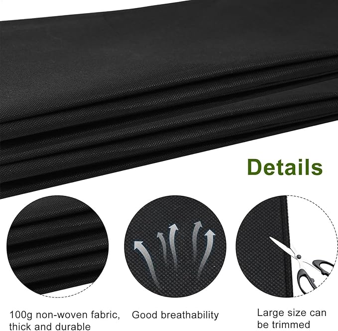 63x83 Inch Planter Liner, Fabric Planter Basket Liner for Large Veg Trough, Non Woven Fabric Plant Liners, Replacement Felt Window Box Liners, Outdoor Raised Bed Planter Liner for Garden Flower Pot