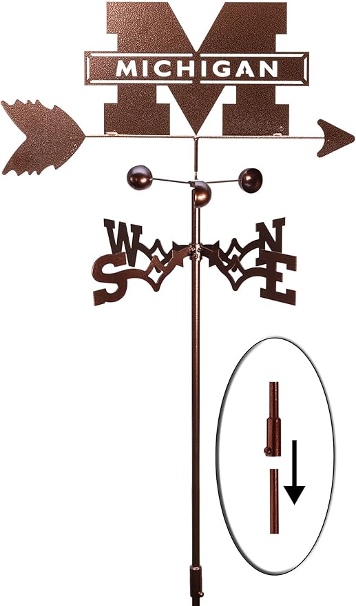 SWEN Products Michigan Wolverines Weathervane (Garden Mount)