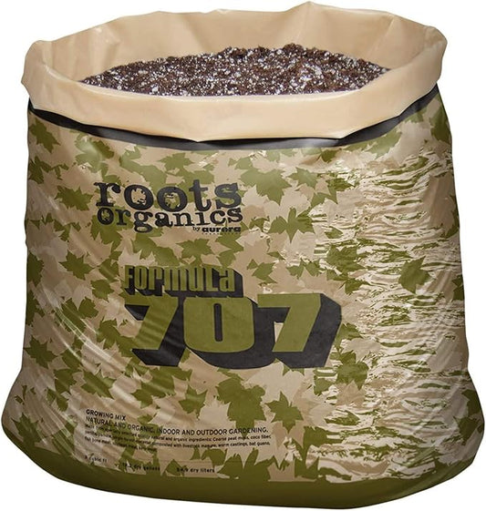 Roots Organic Formula 3 Cubic Feet 707 Growing Mix Peat, Compost, Coco Lawn Garden Large Container Water Retention Potting Soil in 30 Gallon Grow Bag