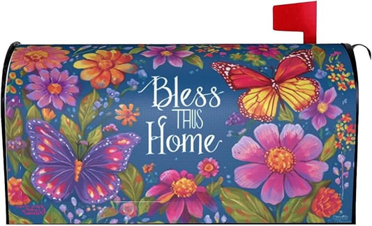 Floral Mailbox Covers Magnetic Letterbox Covers 21x18 Inch for Garden Outdoor Decoration