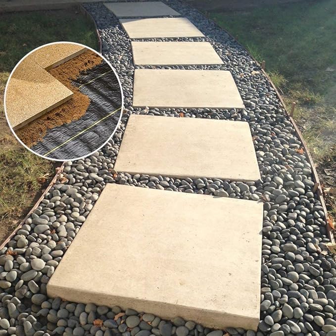 Agfabric Landscape Ground Cover 6x330ft Heavy Duty PP Woven Weed Barrier,Soil Erosion Control and UV stabilized, Plastic Mulch Weed Block